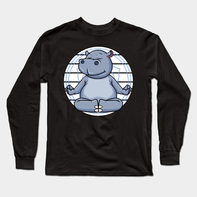 Elephant Achtsamkeit Yoga Chakras Chakra Zen Long Sleeve T-Shirt by sBag-Designs